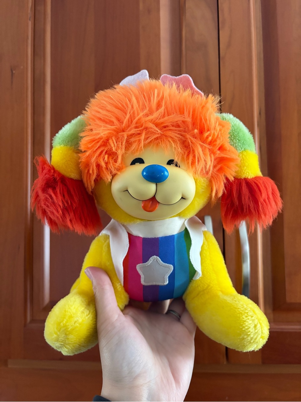 RARE 1983 VINTAGE | Rainbow Brite Puppy Brite Plush Dog | 12” Mattel Hallmark